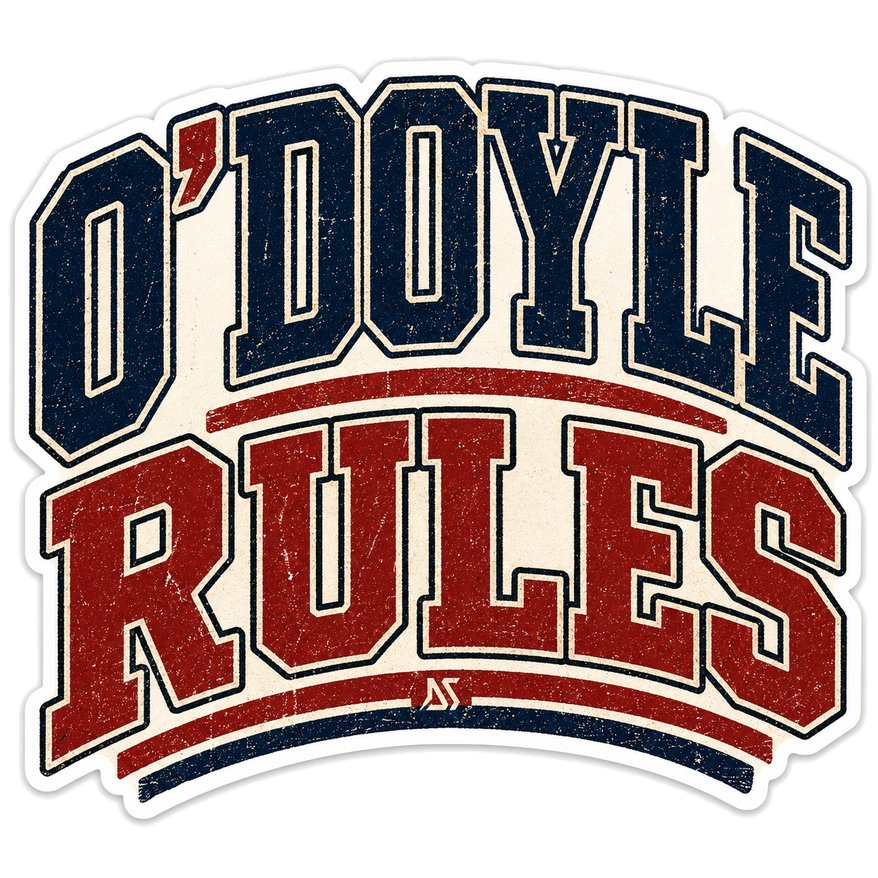 O'Doyle Rules Sticker | Retro Varsity Decal