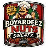 Boyardeez Nuts Sticker | Funny Parody Label Decal