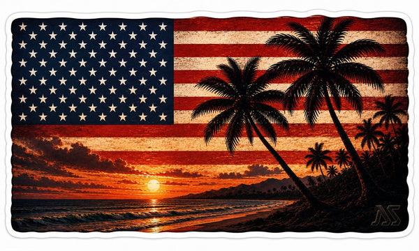 Ocean Flag Sticker
