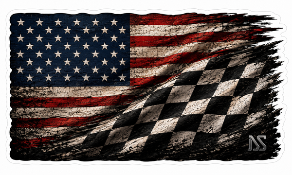 Racing Flag Sticker