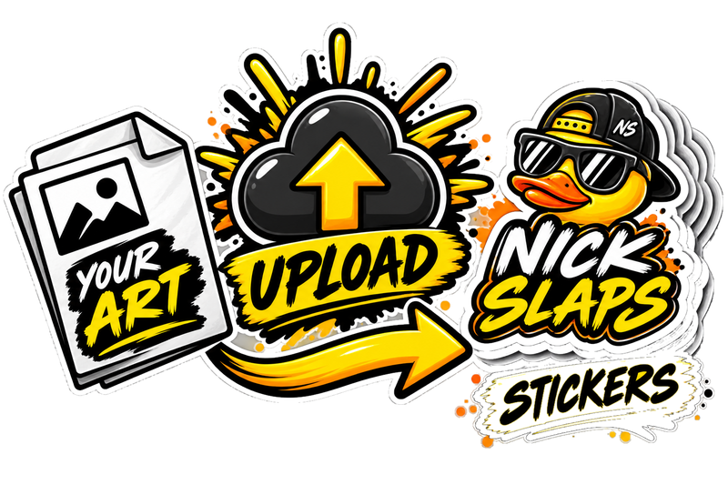 Upload your art — NickSlaps prints it