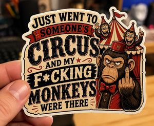 Real printed NickSlaps sticker held in hand